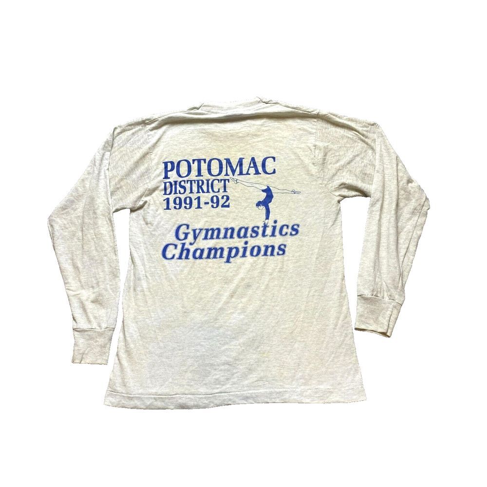 VTG Fairfax Gymnastics Shirt Womens Medium Potomac District Single‎ Stitch 90s